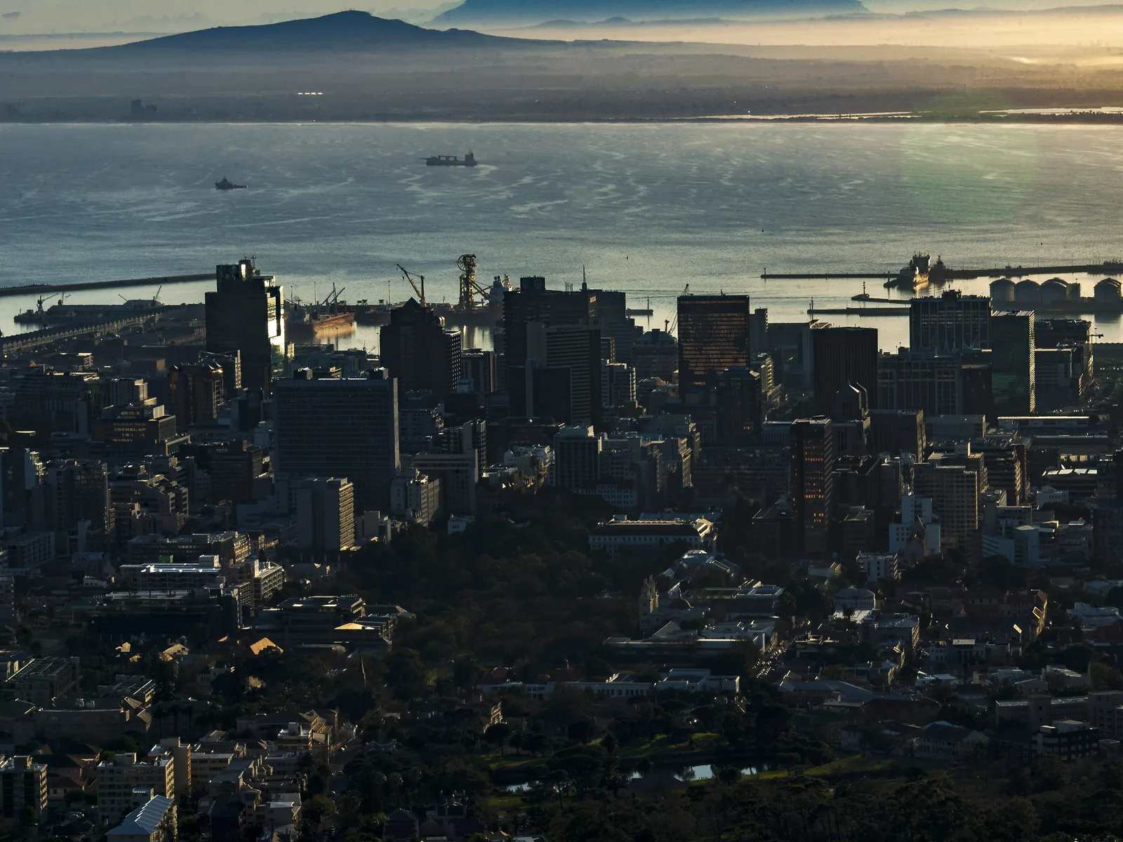 Cape Town with Table Mountain in the background
